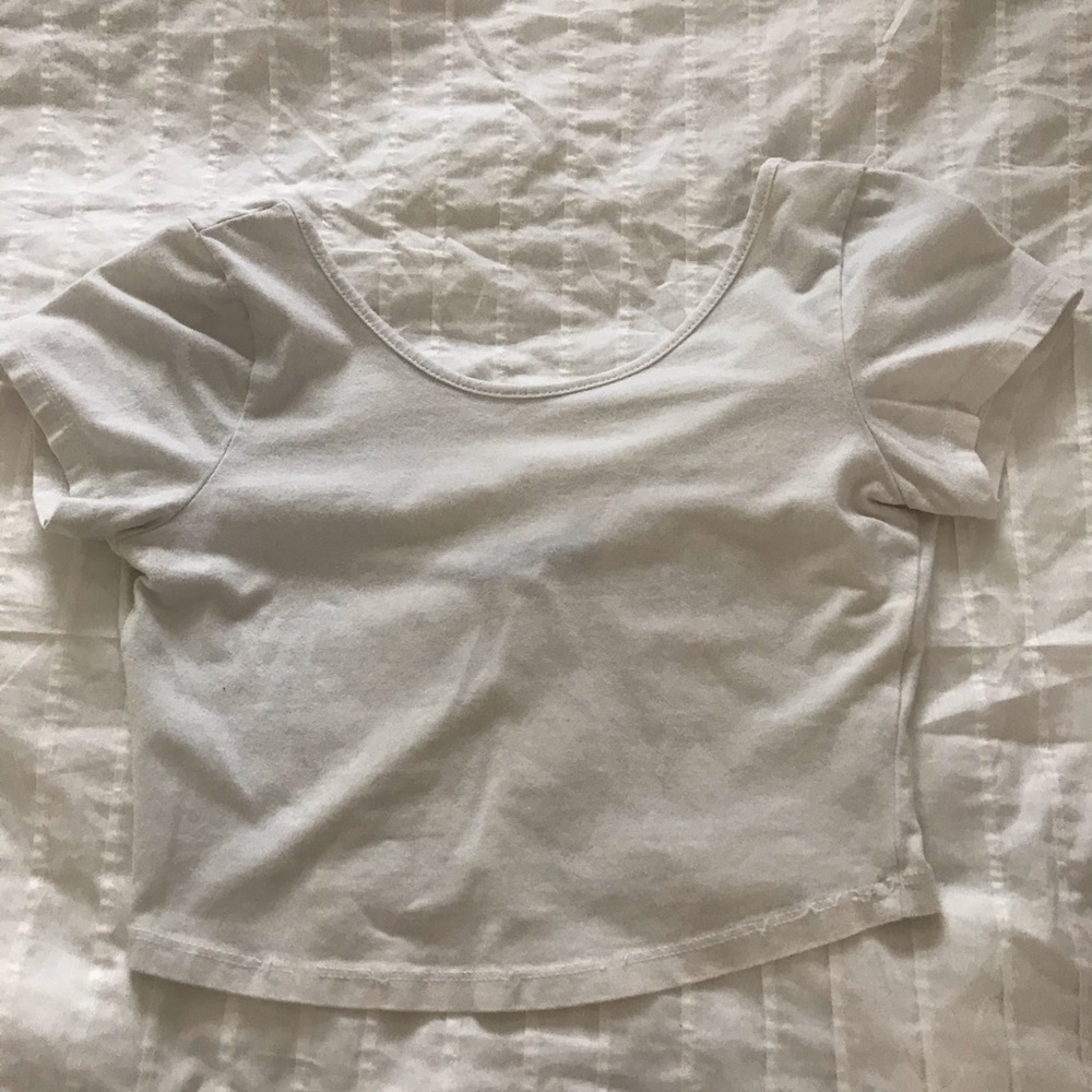 White Brandy Melville crop top